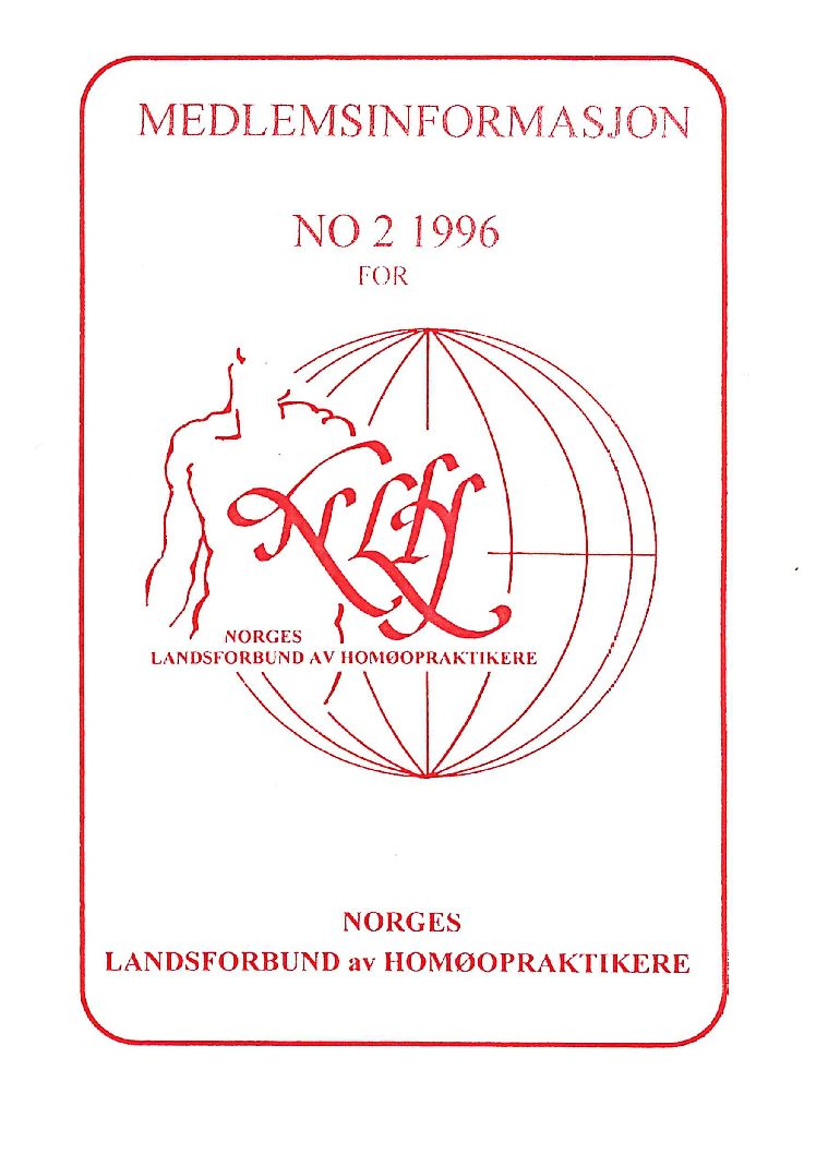 Medlemsinfo nr. 2-1996