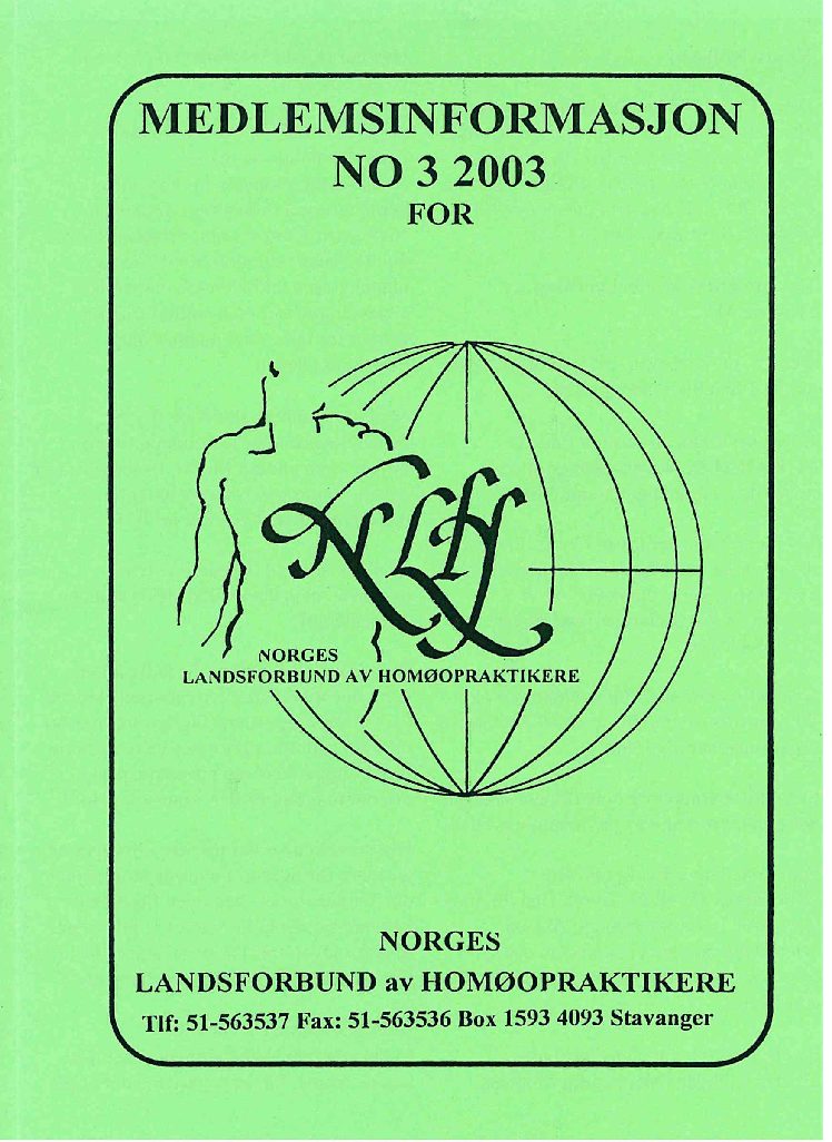 Medlemsinfo nr. 3-2003